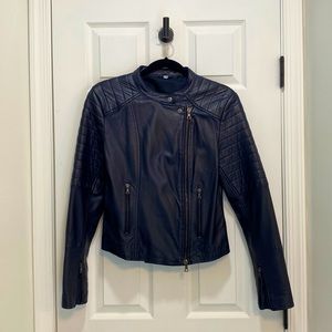 Margaret O’Leary Navy Motorcycle Jacket size M
